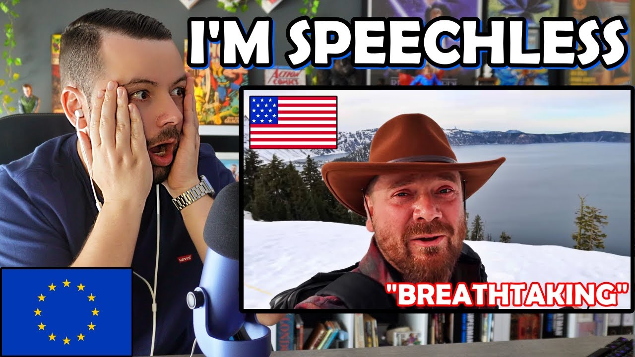 A European Visits Crater Lake in America - European Reacts