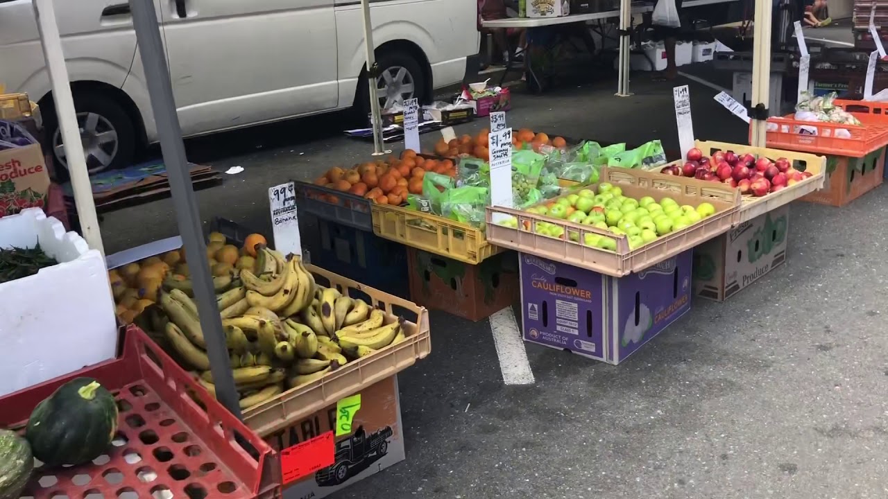 Unusual vegetables in this Brisbane Sunday market