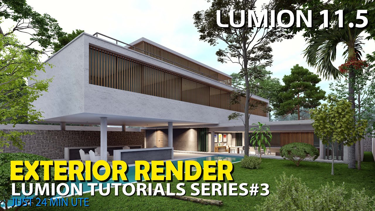 LUMION 11.5 TUTORIAL #5 EXTERIOR RENDER