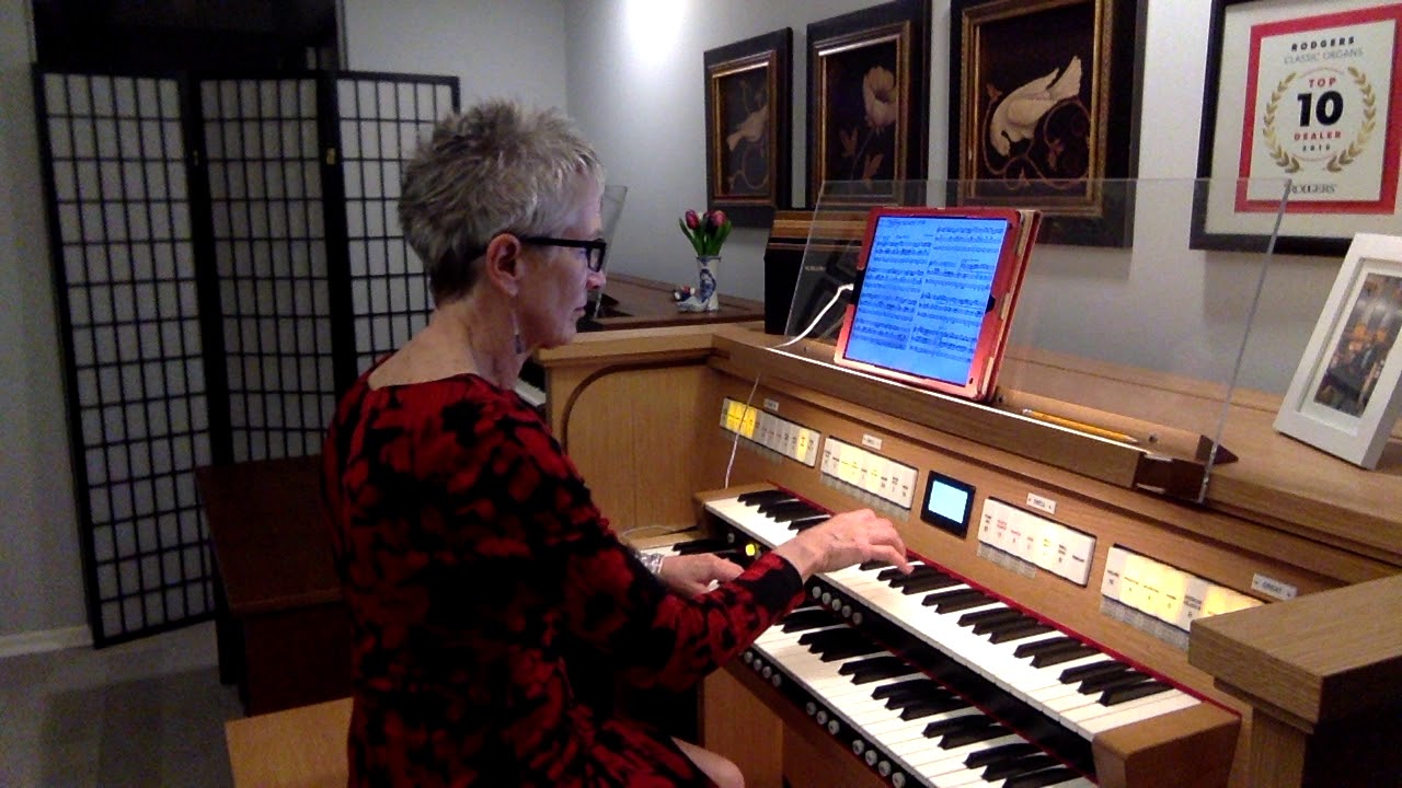 Festive Trumpet Tune - David German, Rodgers Inspire 233, Peggy Dahl-Bartunek, organ
