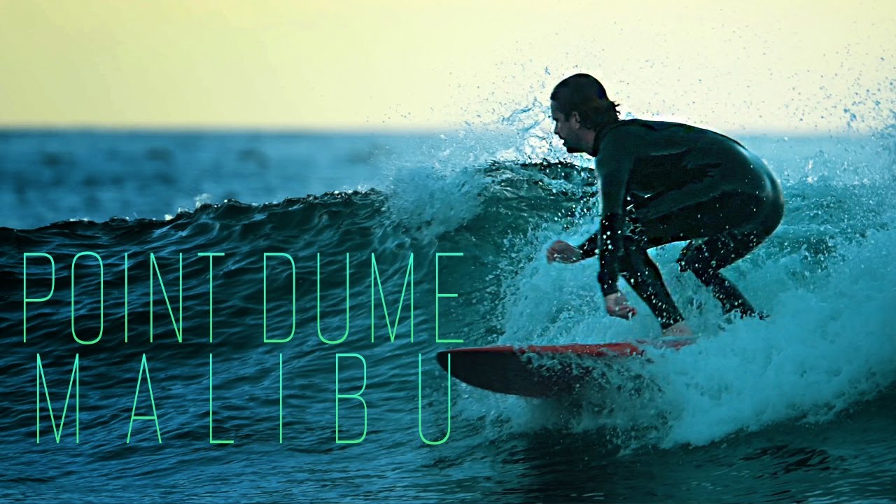 Surfing at Point Dume.