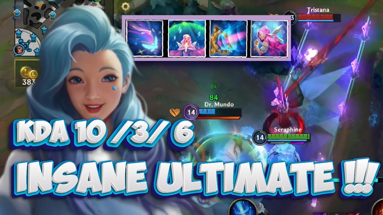 INSANE ULTIMATE!! Massive Damage KDA ALL OUT Seraphine Mid Lane Gameplay // Wild Rift (Build+Runes)