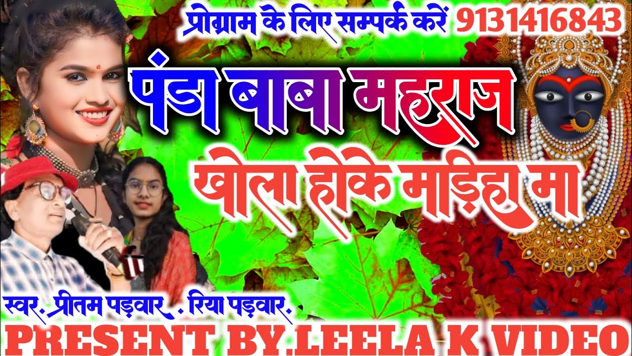 पंडा बाबा महराज खोला होके मड़िहा म//panda baba mahraj khola hoke//स्वर.प्रीतम पड़वार रिया पड़़वार//