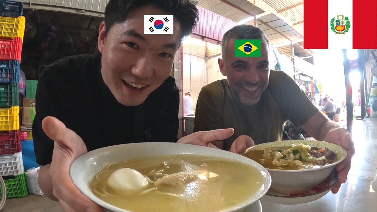 Coreano y Brasileño probando comida peruana en Ica 24 horas!! (Versión completa)