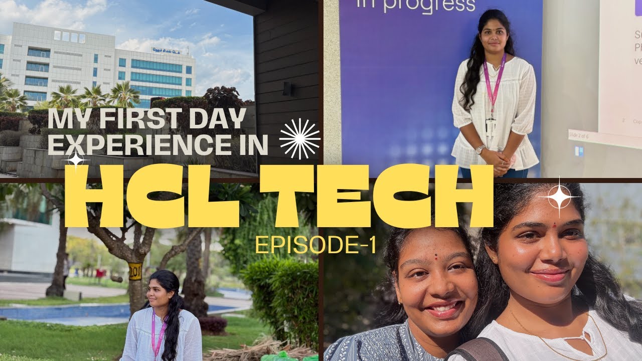 My First day experience in HCLTech || Chennai Campus || #hclvlogs #hcltech #hcltechnologies