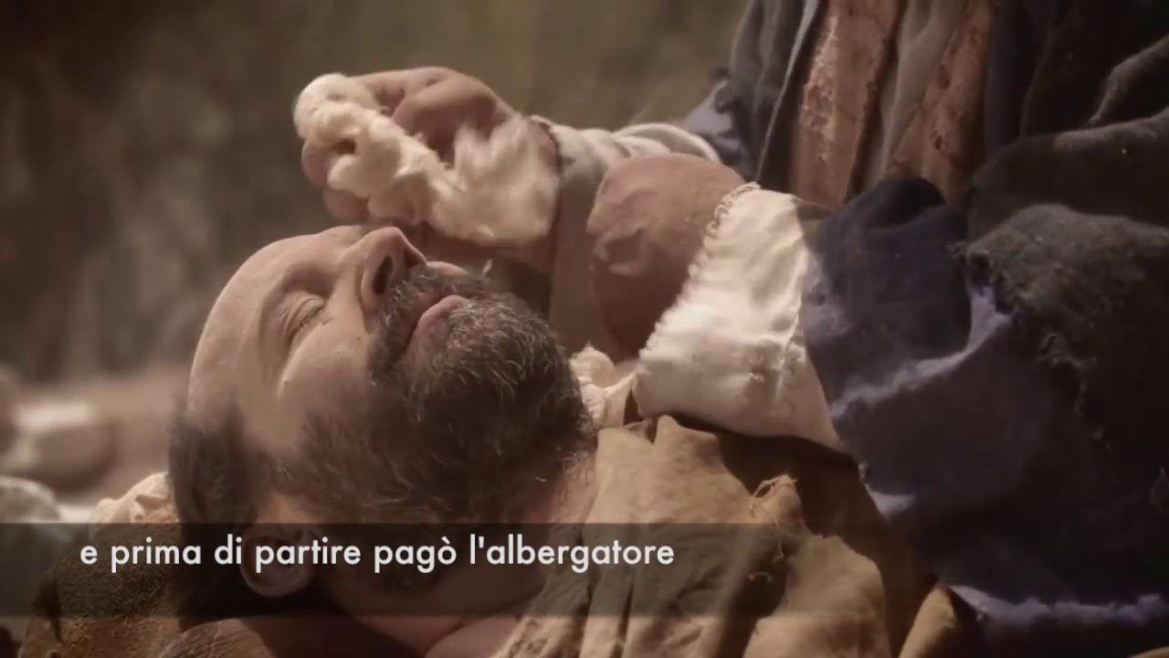 Il buon Samaritano - Marcello Marrocchi con testo