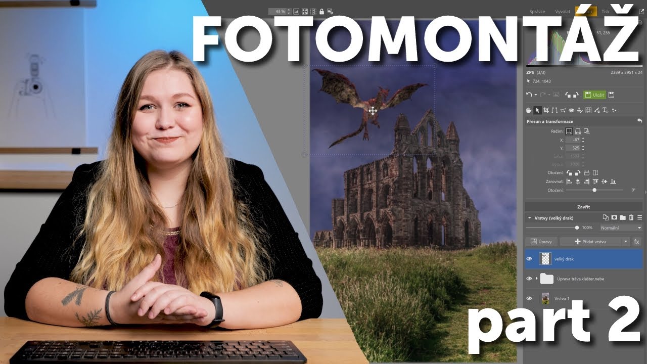 Fotomontáž 2. díl - Vkládání objektů 🐉
