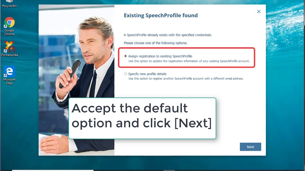 Philips SpeechExec 11 software: registering additional license keys to existing SpeechProfile