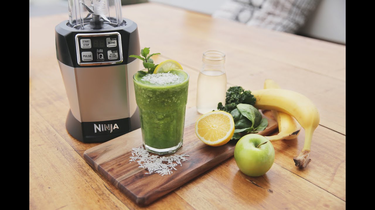 Nutri Ninja Recipe - The Incredible Hulk Juice with Banana, Kale & Coconut Water