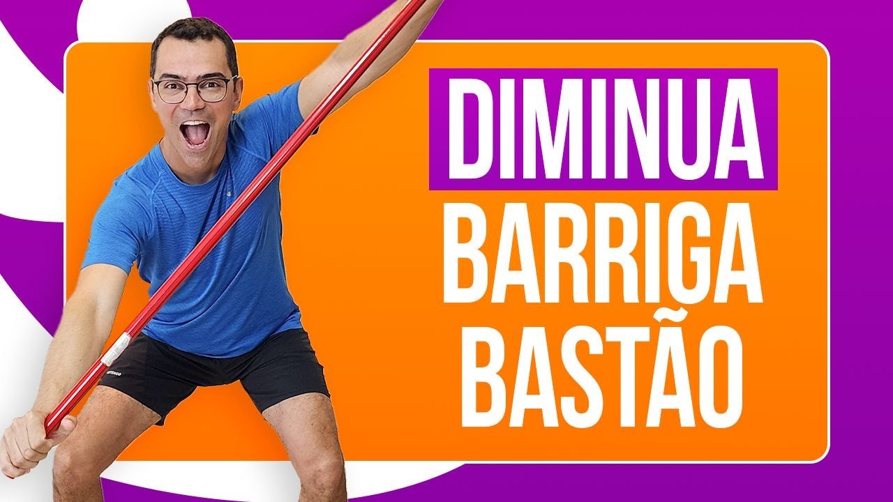 🔴 GINÁSTICA com BASTÃO FÁCIL PARA EMAGRECER EM CASA