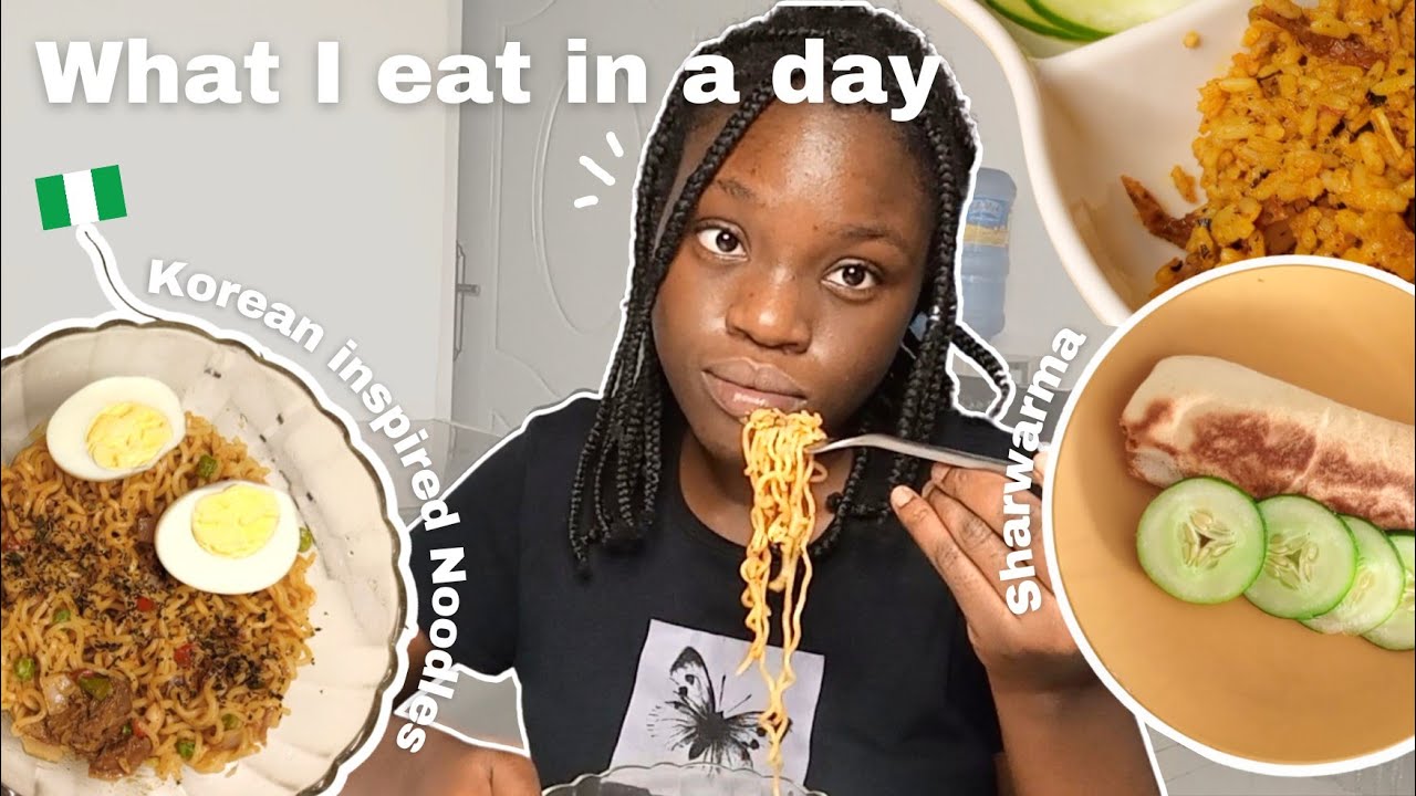 What I eat in a day | Korean-inspired noodles, local food, shawarma