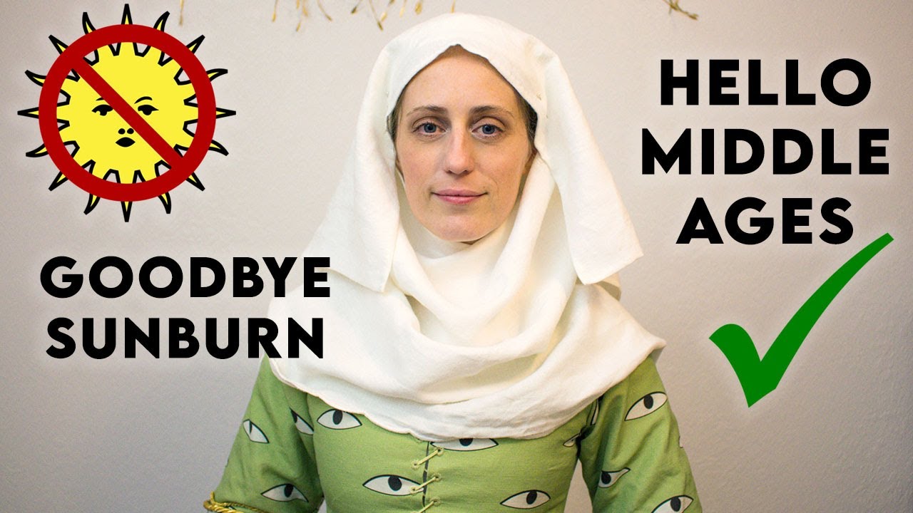 Dressing a 14th Century Lady || How To Wear a MEDIEVAL VEIL & WIMPLE