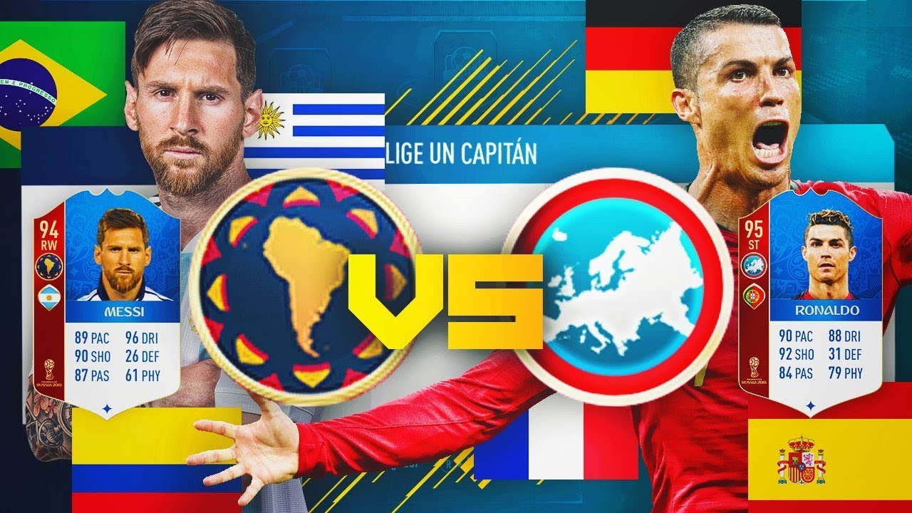SUDAMÉRICA VS EUROPA FUT DRAFT !! | FIFA 18 WORLD CUP