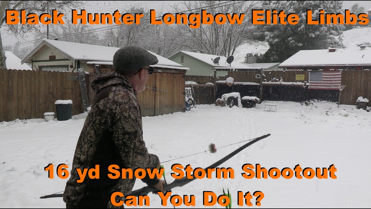 How Did The Black Hunter Perform In Falling Snow With The Black Hunter 16 yd 5 Shot Challenge?