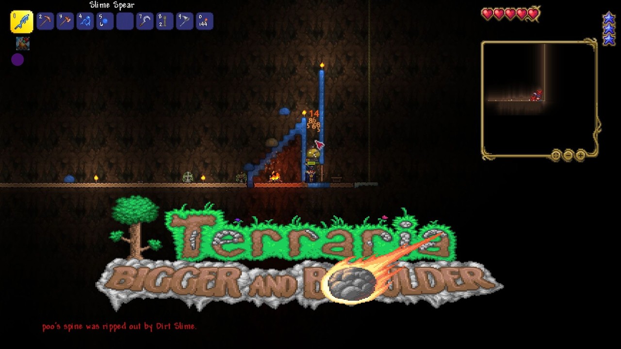 Terraria SkyBlock ep5 Making a anther farm ferther down and a sleepy Anthony
