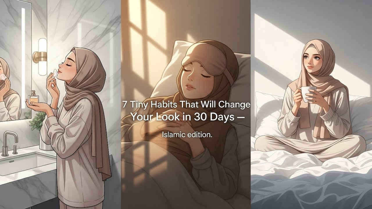 7 Tiny Habits That Will Change Your Look in 30 Days — Islamic Glow Up Edition 🌙