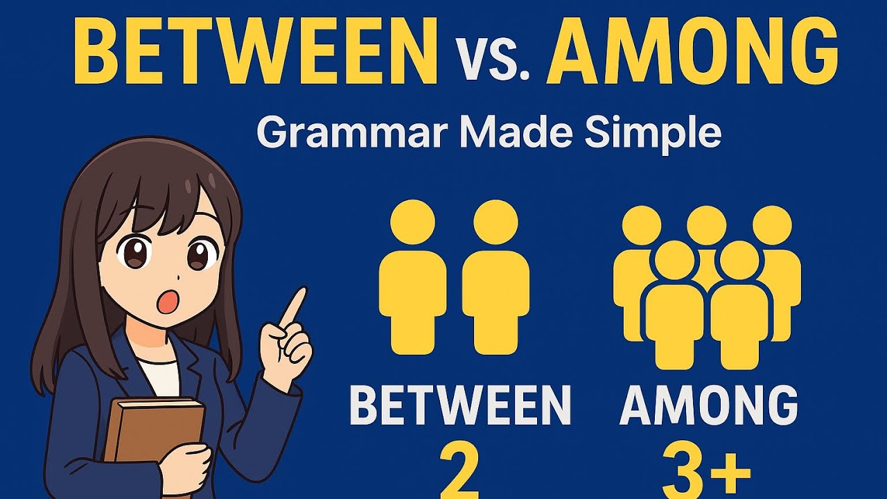 Between vs Among | Difference, Meaning & Examples | English Grammar Lesson #EnglishGrammar