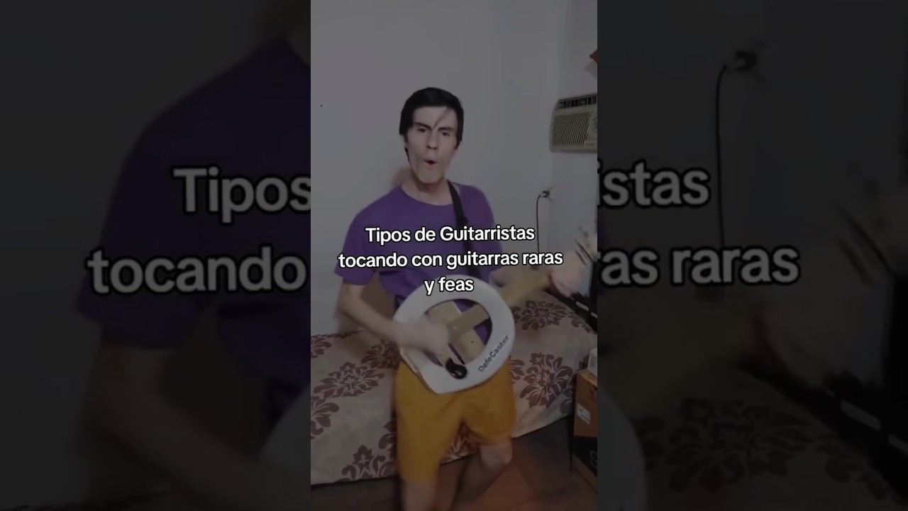 Tipos de Guitarristas tocando con guitarras raras y feas #guitarristas #guitarra #guitarraelectrica