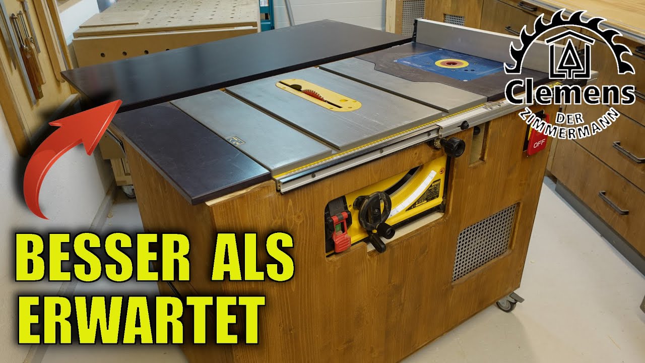 Diese Kreissägestation ist genau das richtige für kleine Werkstätten. Klein, kompakt und alles drin.