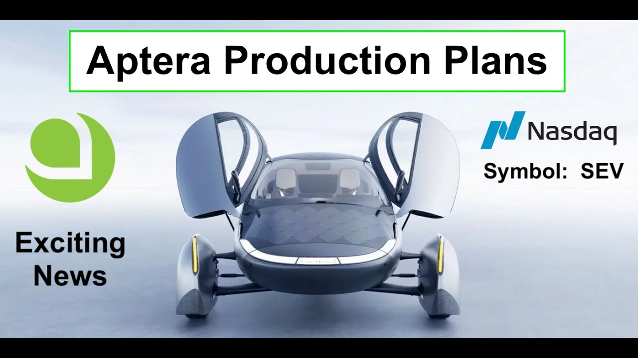 Ambasador i inwestor Aptera Motors (NASDAQ: SEV) przedstawia plany produkcyjne firmy.