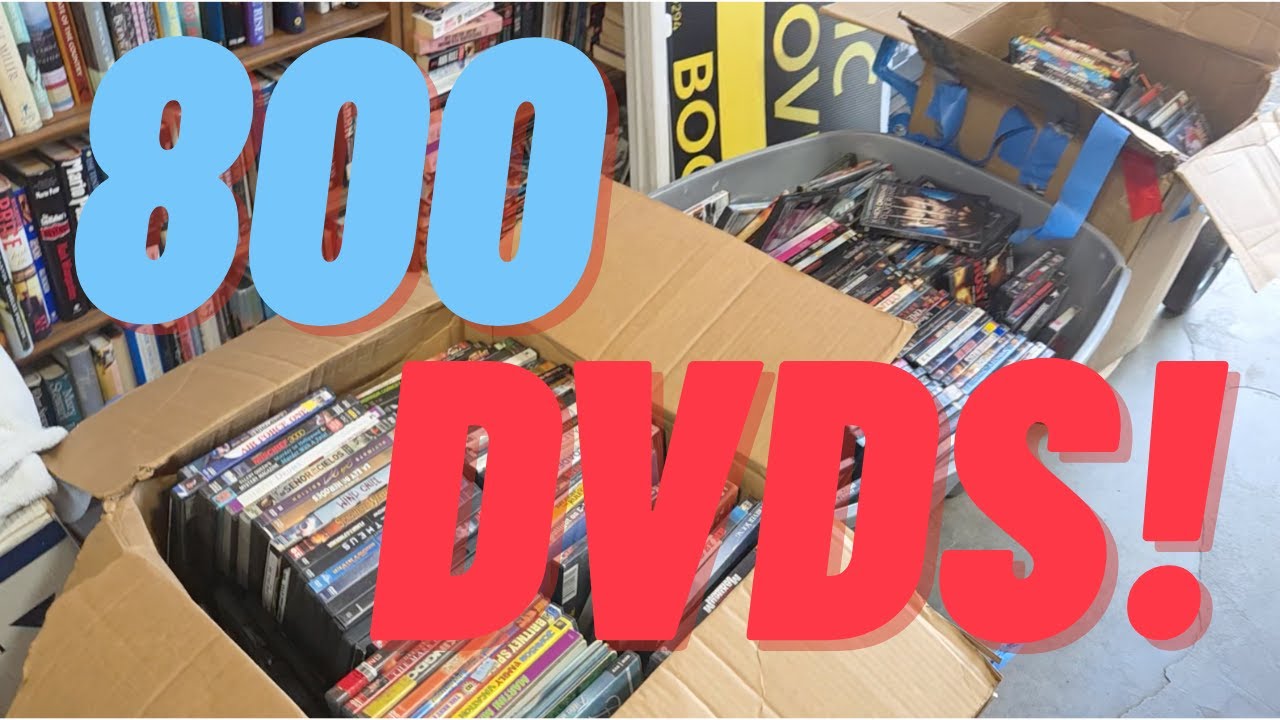 Я купил 800 DVD-дисков для перепродажи в своем магазине физических носителей.