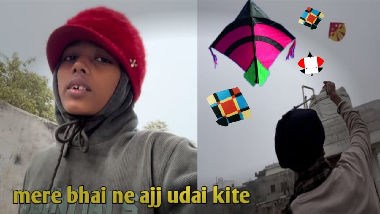 Mere bhai ne udai saal ki pehli patang 🥰🥰