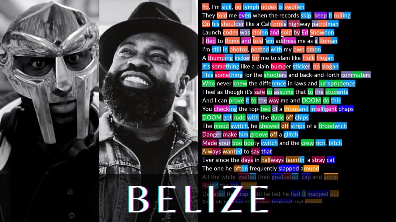 Black Thought & MF DOOM - Belize | Rhymes Highlighted