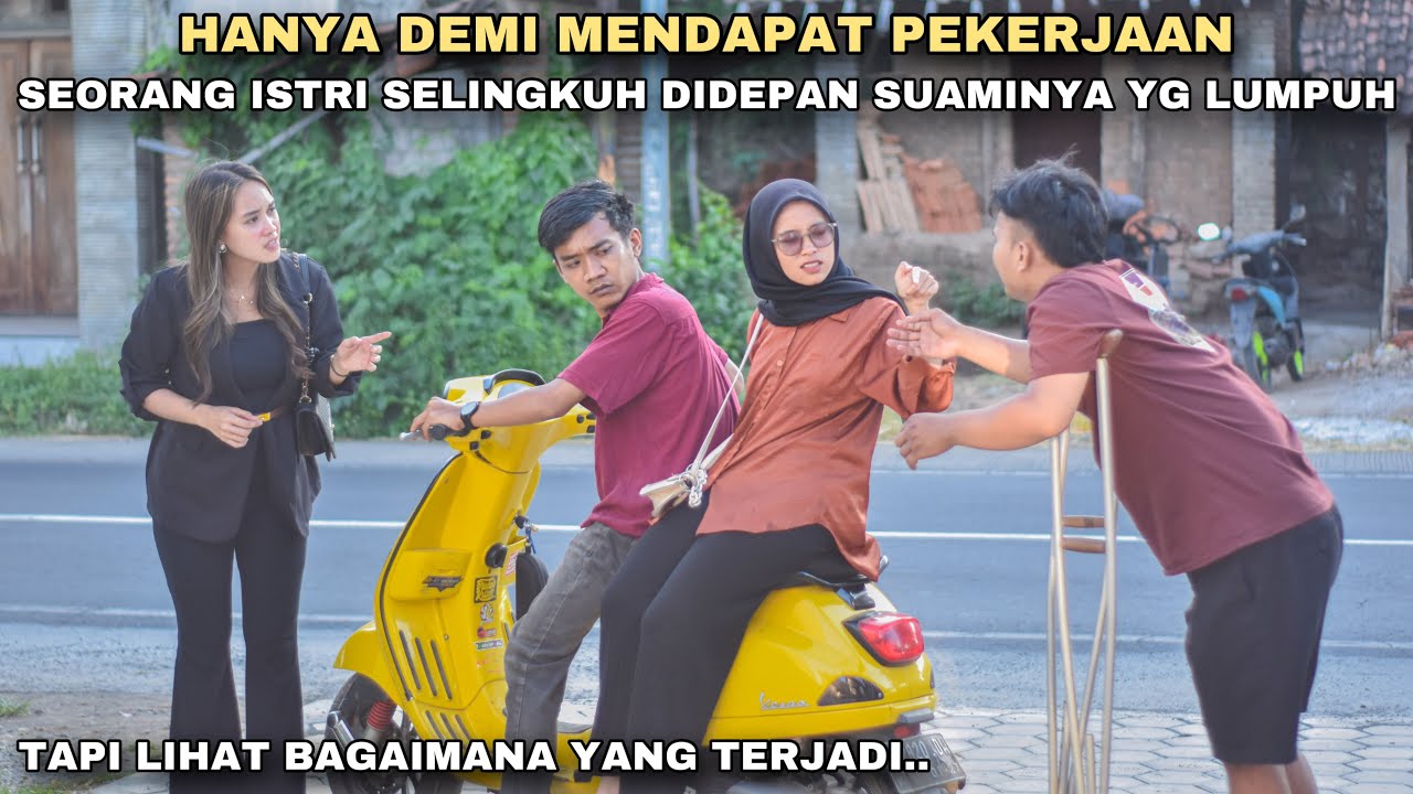 SEORANG ISTRI TEGA SELINGKUH DIDEPAN SUAMINYA YANG LUMPUH DEMI MENDAPATKAN PEKERJAAN!! tapi ternyata