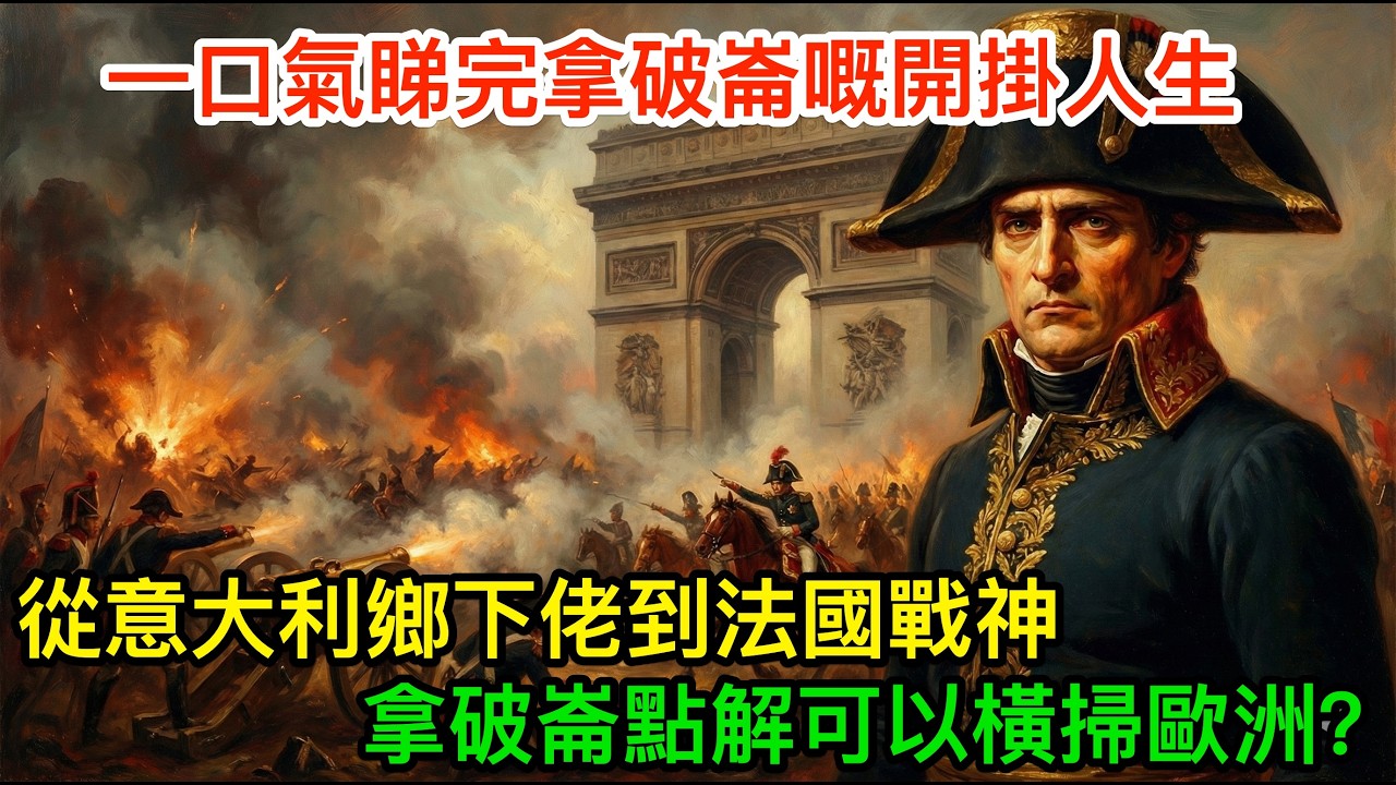 從意大利鄉下佬到法國戰神：拿破崙點解可以橫掃歐洲？一口氣睇完拿破崙嘅開掛人生，又為何失敗？