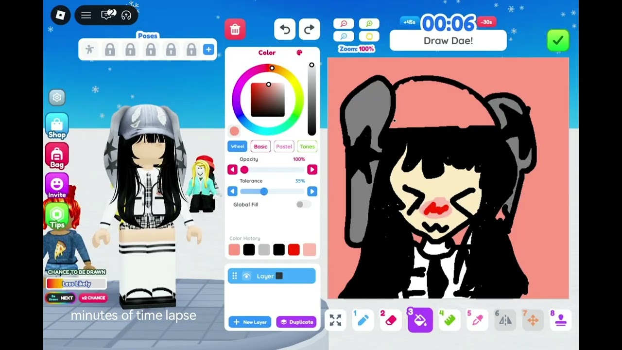 first time playing draw me (includes my real voice but very bad audio)