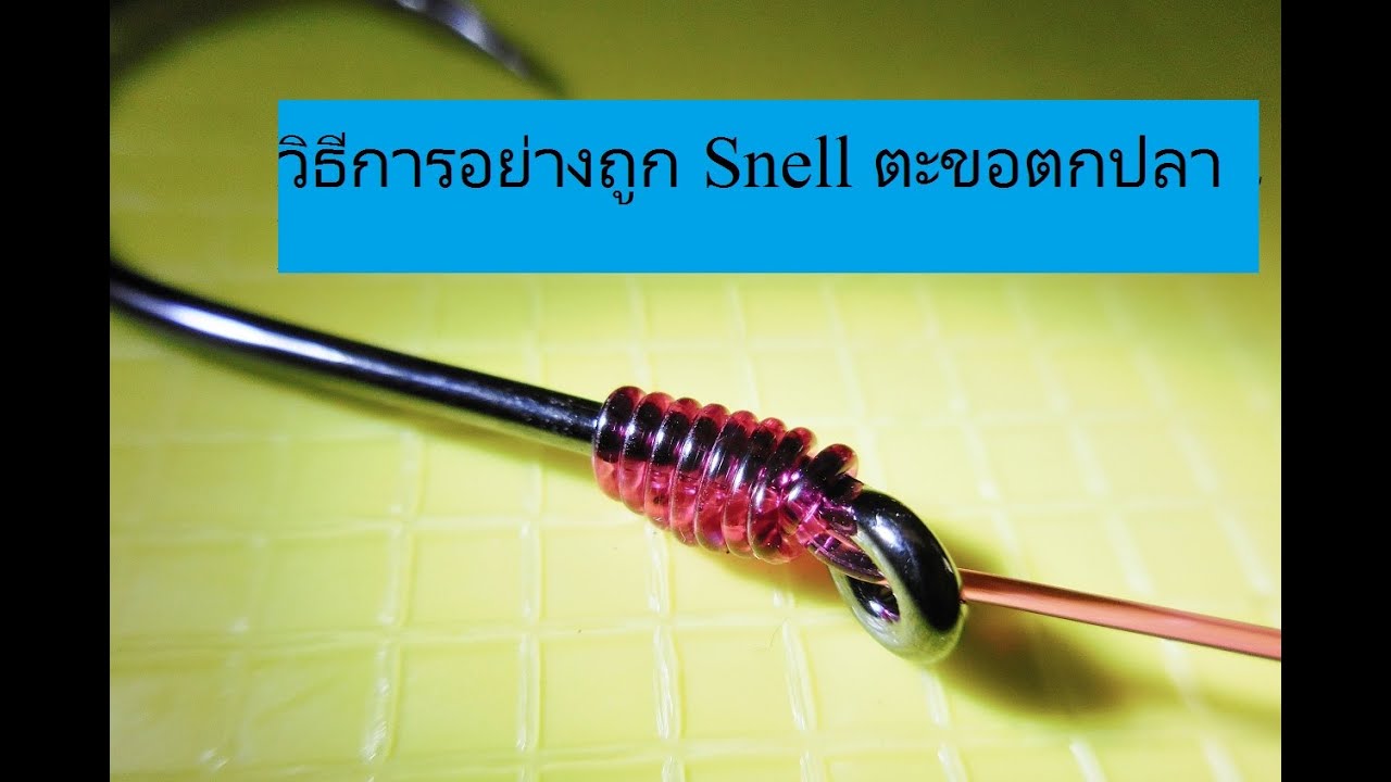 วิธีการอย่างถูก Snell ตะขอตกปลา