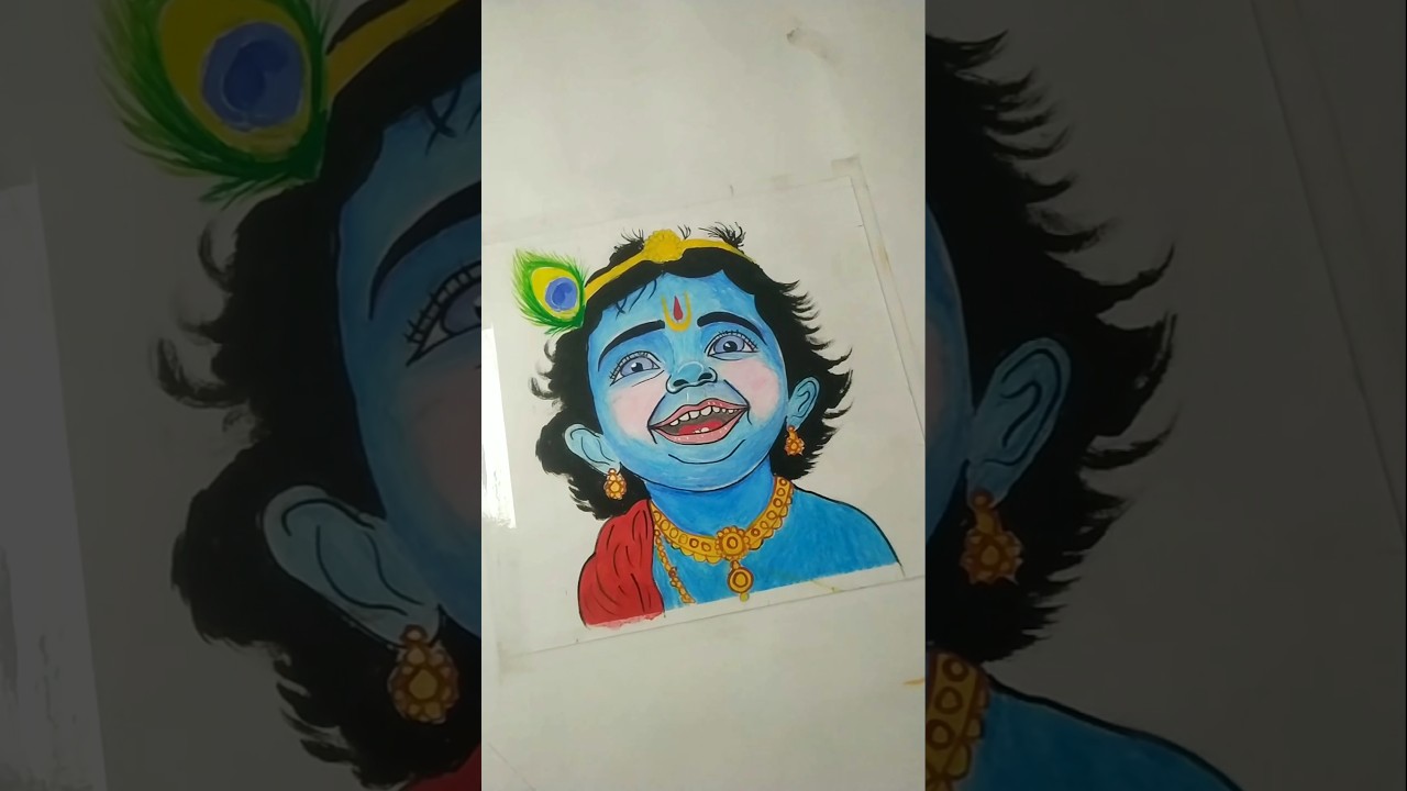 Krishna Acrylic Painting Fast forward 💕