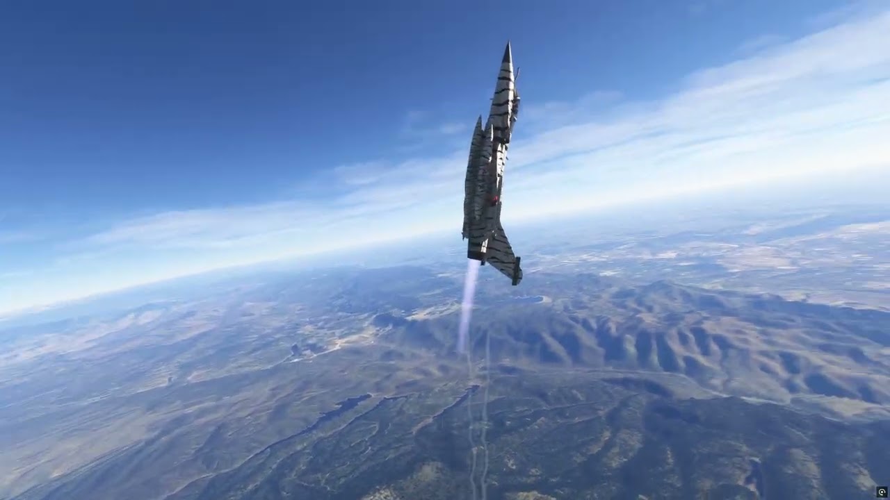 Rafale flight - Colorado Springs, Cheyenne Mountain and Pikes Peak. Microsoft Flight Simulator 2024