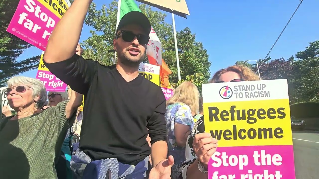 Hoylake Hotel Protest - July 2025 some live coverage