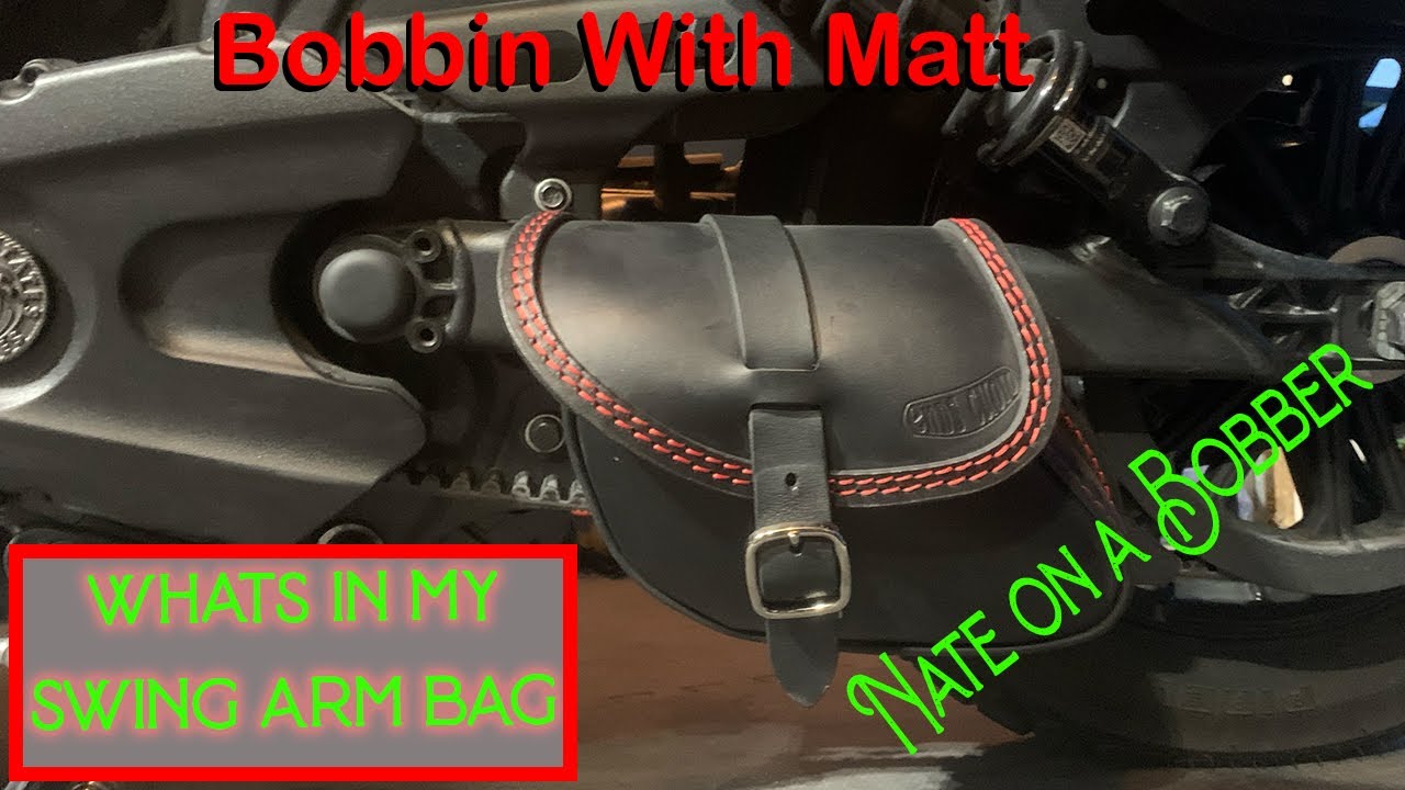 What’s in my Ends Cuoio swing arm bag. Nate on a Bobber challenge!