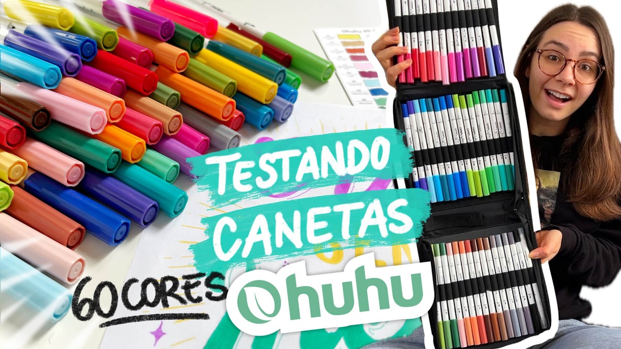 As Canetas da Ohuhu são boas mesmo? Kit com 60 canetas