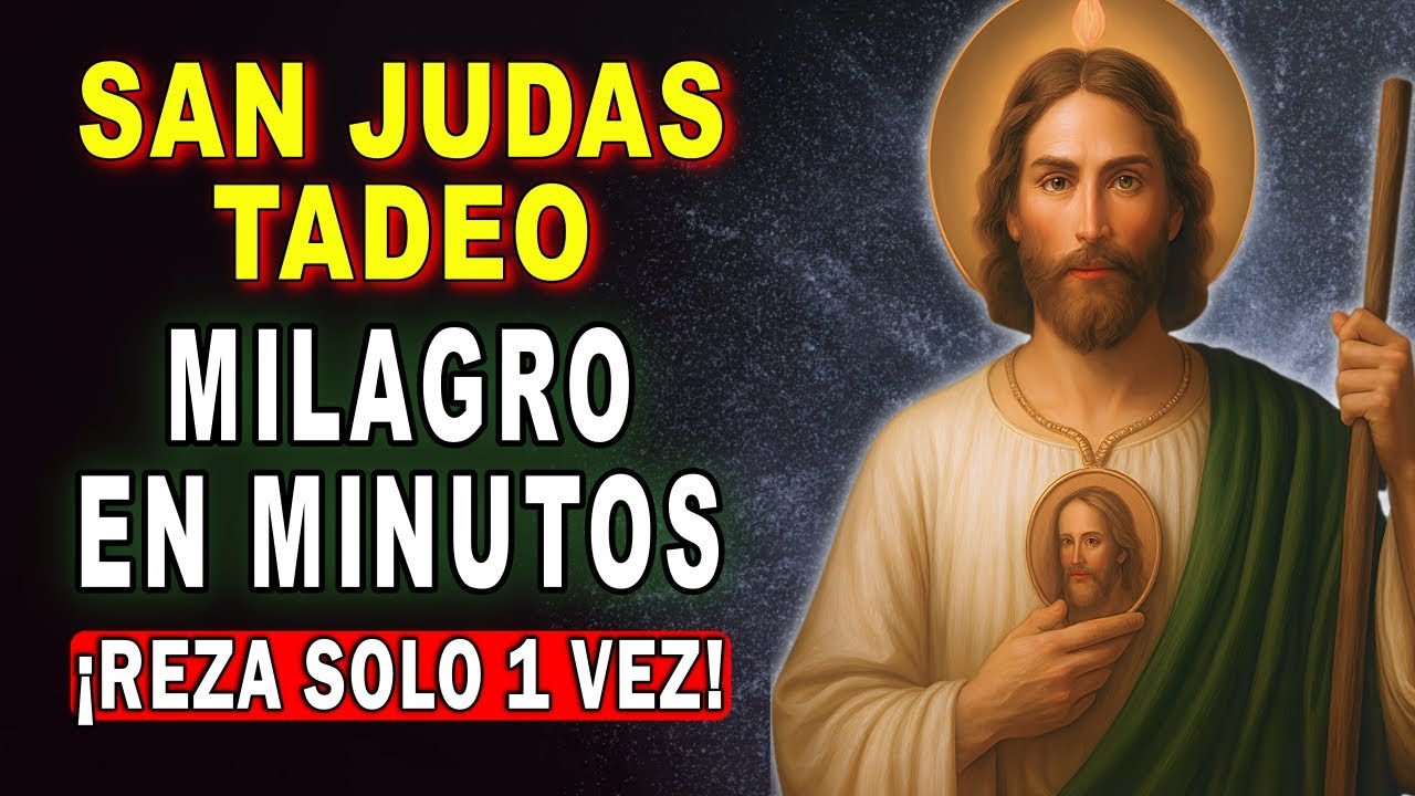ORACION A SAN JUDAS TADEO🙌PARA RECIBIR SALUD,DINERO,TRABAJO Y CASOS IMPOSIBLES,DIFÍCILES O URGENTES