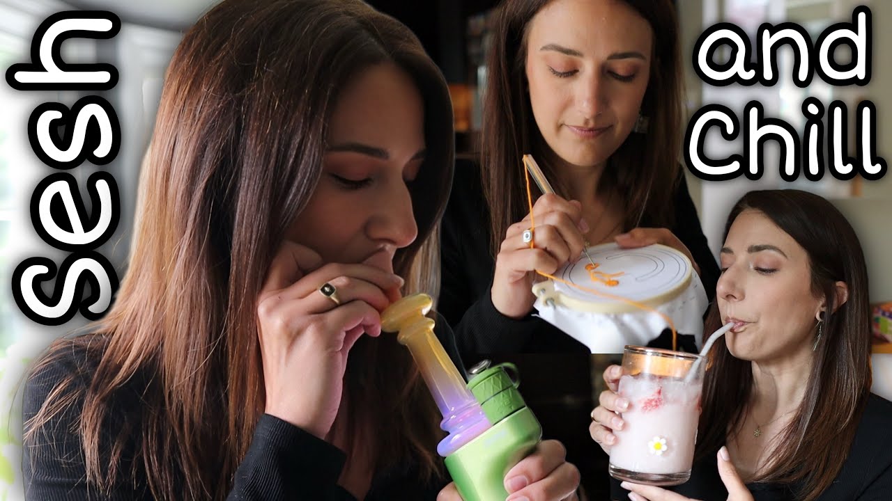NEW BOMB 🍯 E-RIG GLASS 💨 | viral treats, infused drinks, & having fun at home 🏡
