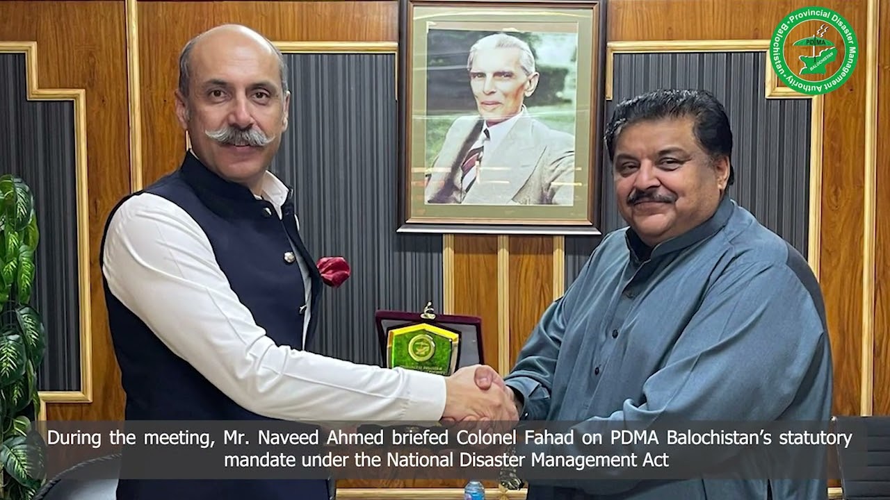 Mr. Naveed Ahmed, held a detailed meeting with Colonel Fahad to discuss...