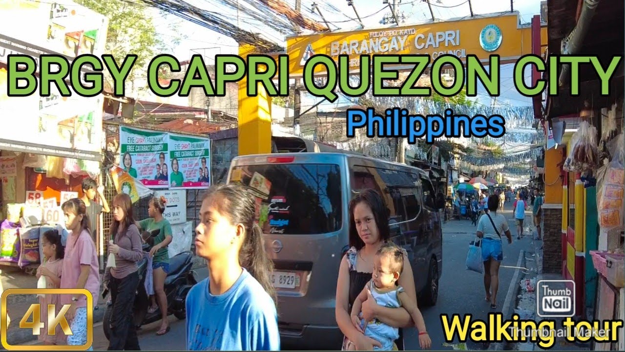 Street Walking in Brgy.Capri Quezon City Philippines[4K]Walking tour Philippines.