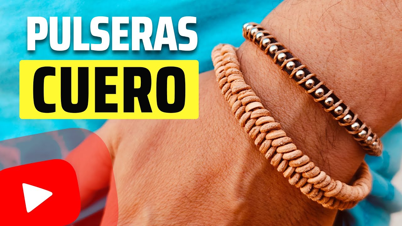 Pulsera de cuero para hombre | Tutorial DIY 2 modelos