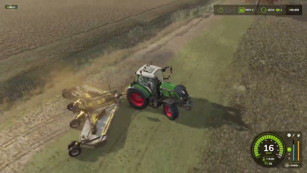 Mulchen von Feldrändern I in Schwesing Bahnhof I Farming Simulator 25 I Episode 9