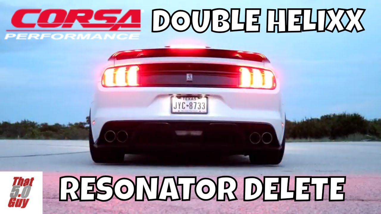 GT350 Corsa Double Helixx Resonator Delete Sound Test - That 5.0 Guy