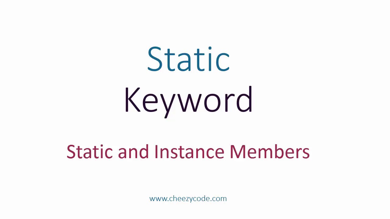 Static Class & Static Members In C# With Examples