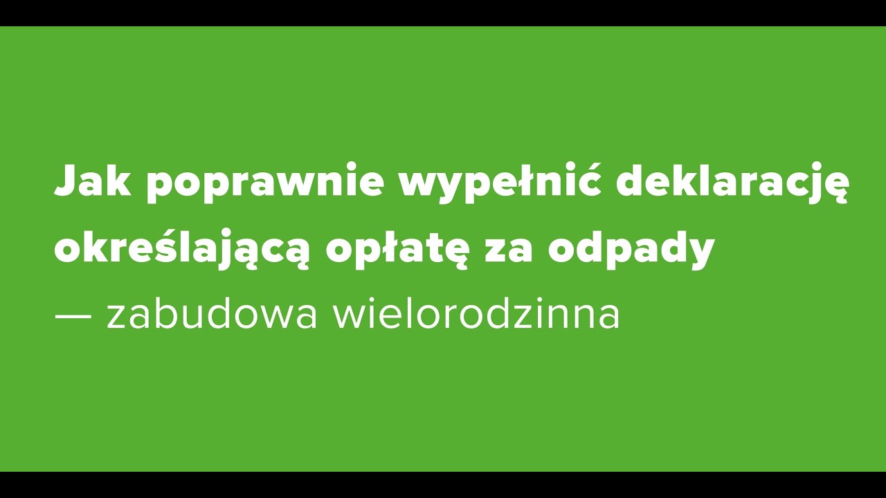Deklaracja o wysokości opłaty za gospodarowanie odpadami komunalnymi - wniosek nr 2