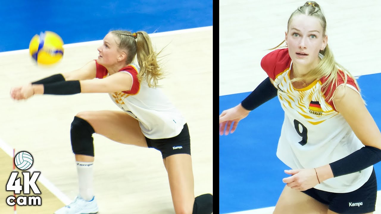 여자배구 VNL 리시브 4위👀모델포스 알스마이어 Volleyball Germany Best Receiver Alsmeier Lina