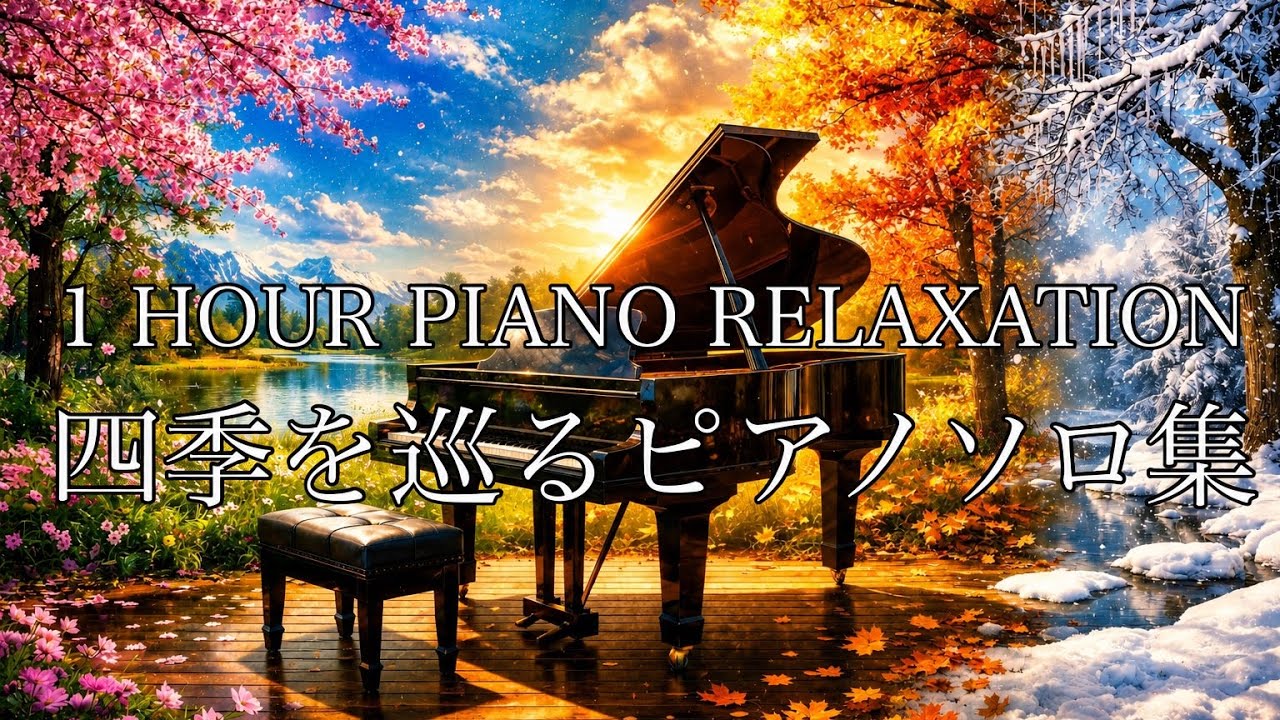 【作業用】四季を巡るピアノソロ集　Four Seasons Piano Solo 