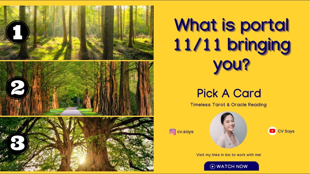 Pick A Card💫What is portal 11/11 bringing you?#pickacard #timelessreading #portal1111 POWERFUL READ!