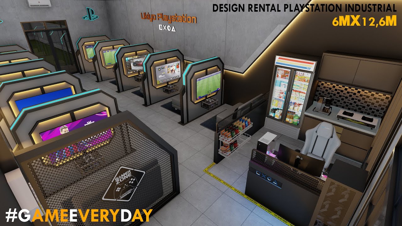 Inspirasi & Design Rental Playstation Berkonsep Industrial #Rentalps #RentalPS4