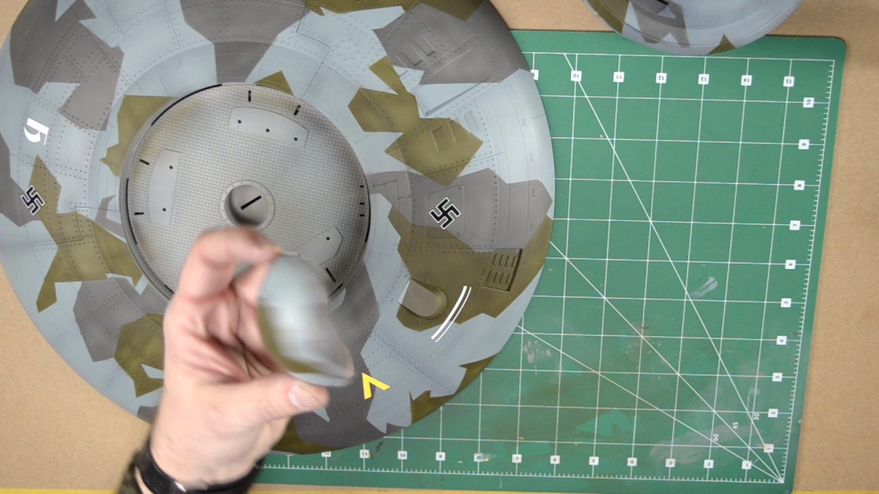 Haunebu II Decals and Varnish